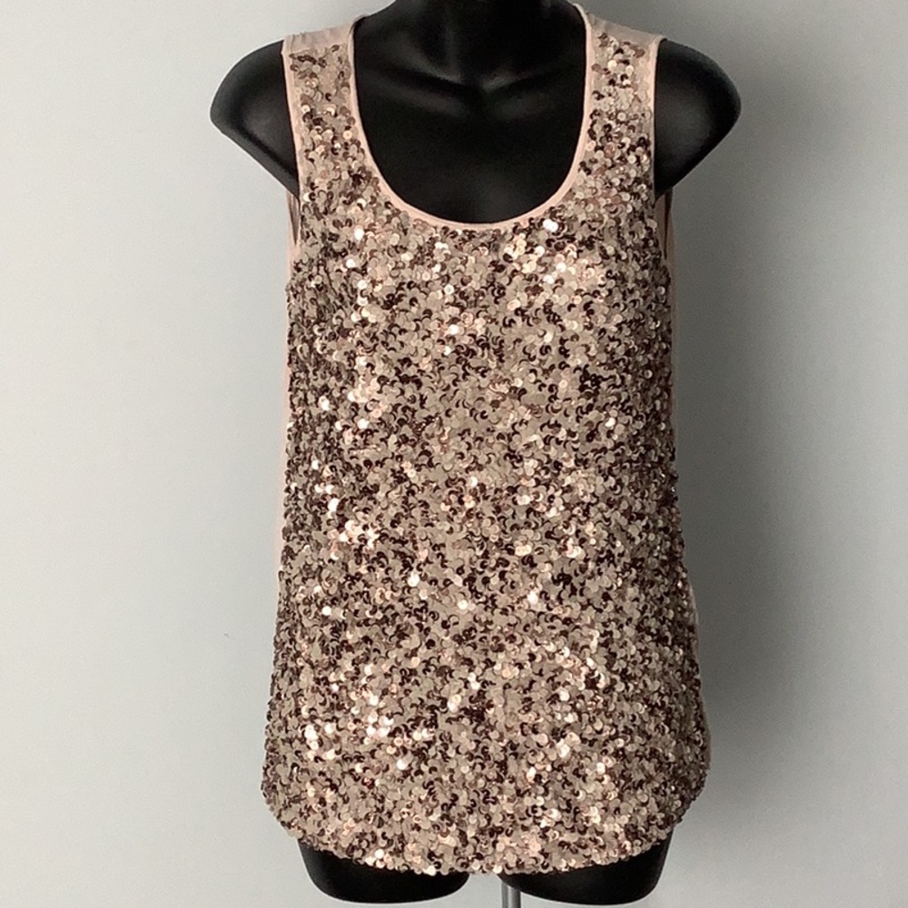 ANNE KLEIN Sequinned Shell